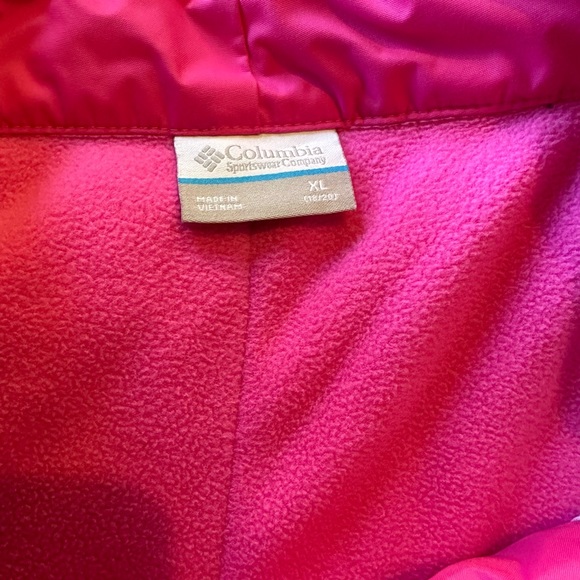 Kids Columbia Pink Insulated Fleece Lined Snow Pants XL - Picture 5 of 6